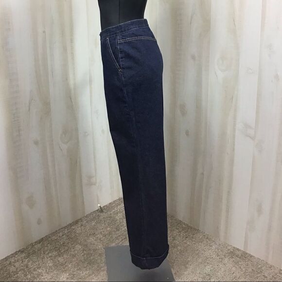 IZOD High Waist Dark Wash Flare Leg Bell Bottom Style Jeans Size 12 - Picture 2 of 7